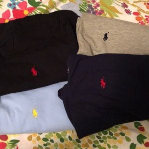 Lot of 4 Men’s Small Crewneck Polo T-shirts